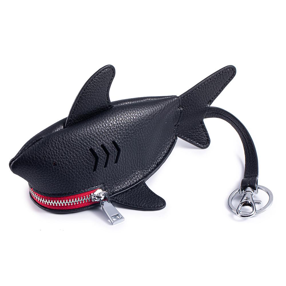 Creative Leather Shark Key Case & Pendant