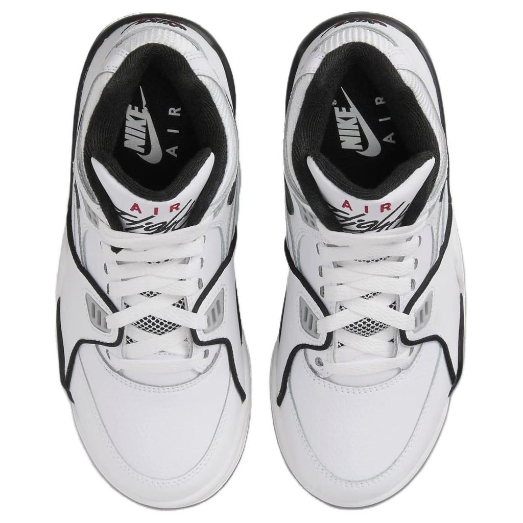 Nike Air Flight 89 GS White Black Kids Sneakers Wolf-Grey HF0406-102