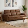 Sofa Brown 214 x 90 x 95 cm Faux Suede