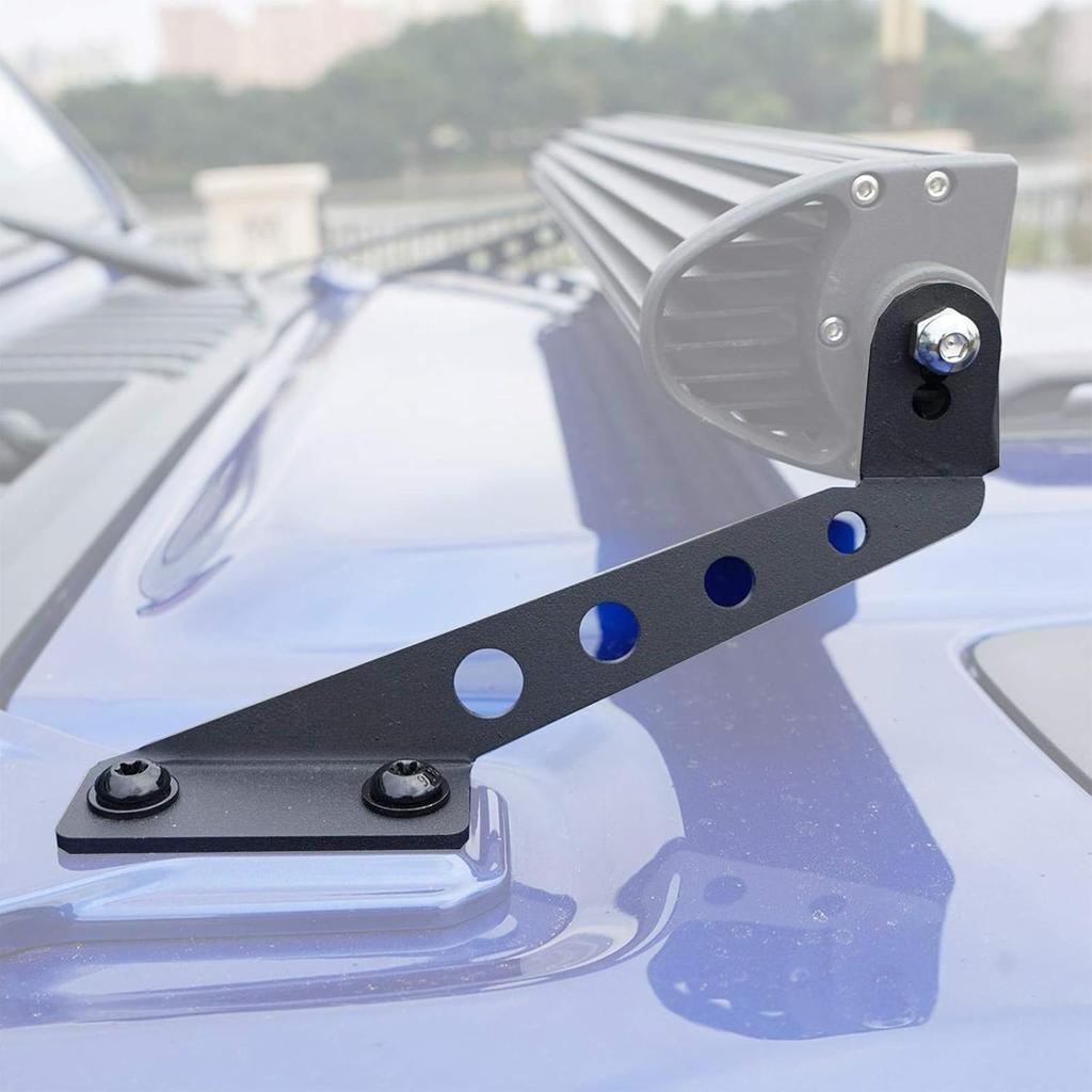 for Jeep JL Hood Light Bar Mount 32 inch LED Light Bar Mounting Bracket fit for Jeep Wrangler JL Gladiator JT 2018 2019 2020 2021 2022 2023