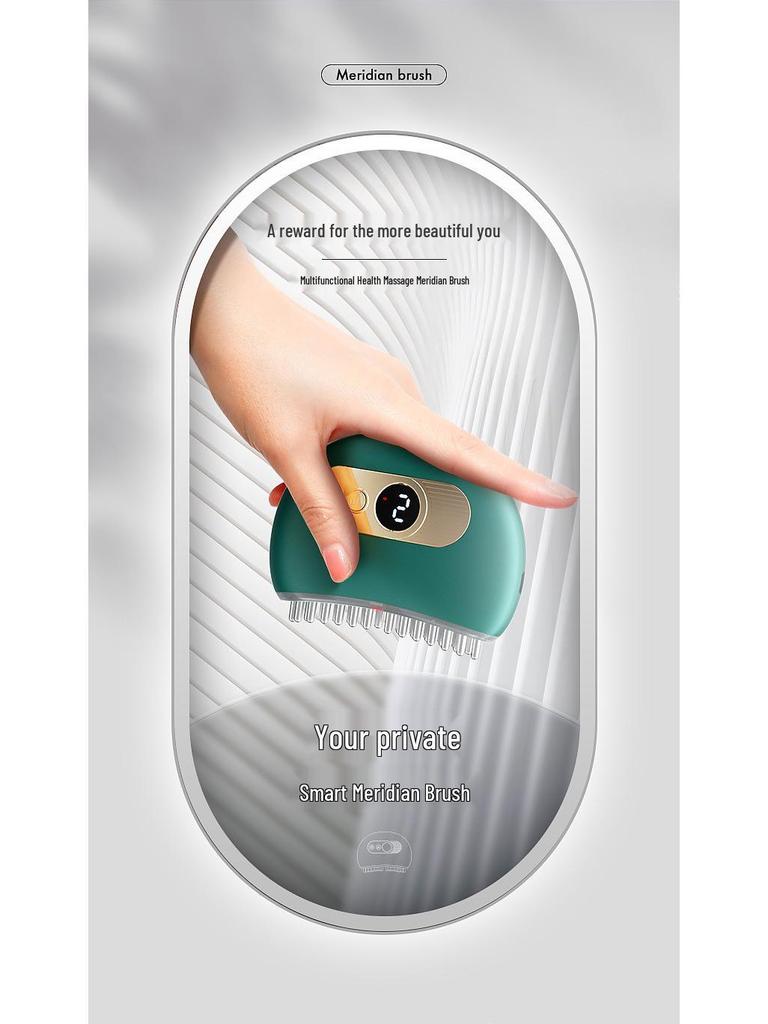 Electric Pulse Smart Gua Sha Comb for Full Body Massage and Facial Meridian Therapy
