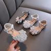 Autumn Korean-style New Girls' Girls' Small/medium/large Children's Princess Single Shoes Leather Shoes Bow Rhinestone