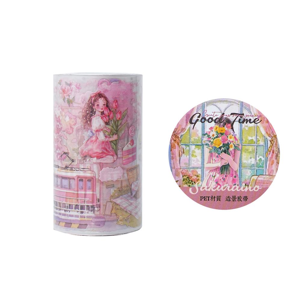 1pcs/1lot Decorative Adhesive Tapes Beautiful moments Junk Journal DIY Paper Japanese Masking Scrapbooking Stickers