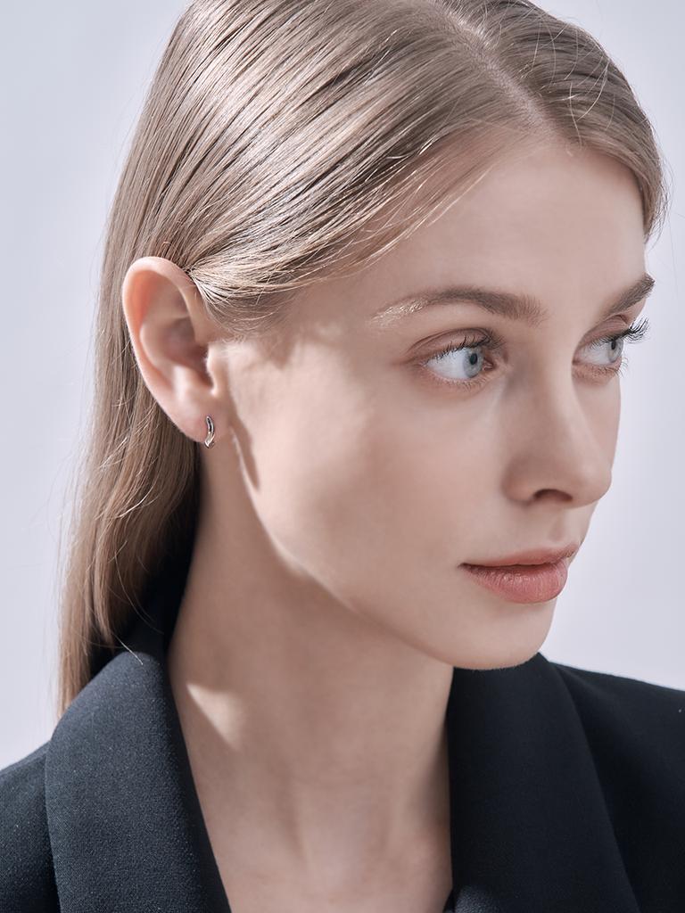 Geigerjewelry Wave Earrings Gisvee120 (Silver 925 Pin)