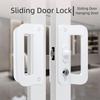 Aluminum Alloy Sliding Door Lock Double Sided Hook Lock Sliding Mechanism Door Handle  Balcony Door