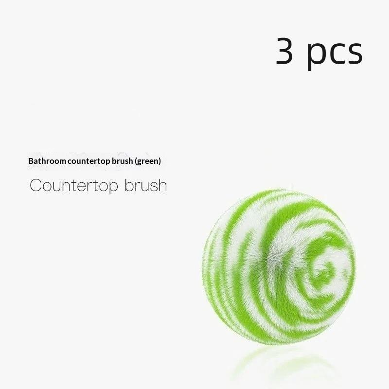1/2/3Pcs Creative Soft Desktop Cleaning Ball No Shedding Cleaning Tool Bathroom Sink Brush Washbasin Faucet Brush For Home