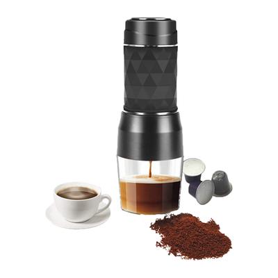 Tragbare Mini-Kaffeemaschine von Tripresso, Espressomaschine, Handpresse, Kapsel, gemahlener Kaffee, für zu Hause, auf Reisen und beim Picknick