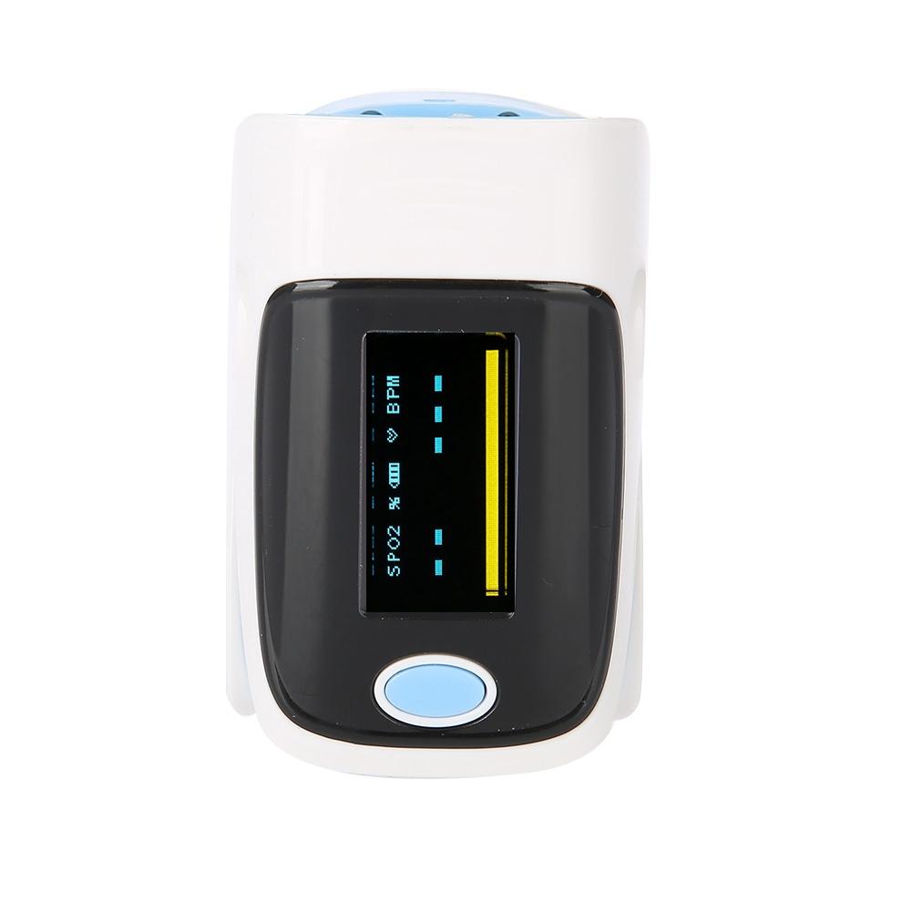 Portable Fingertip Pulse Oximeter SPO2 Blood Oxygen Saturation Monitor with LED Display Lanyard