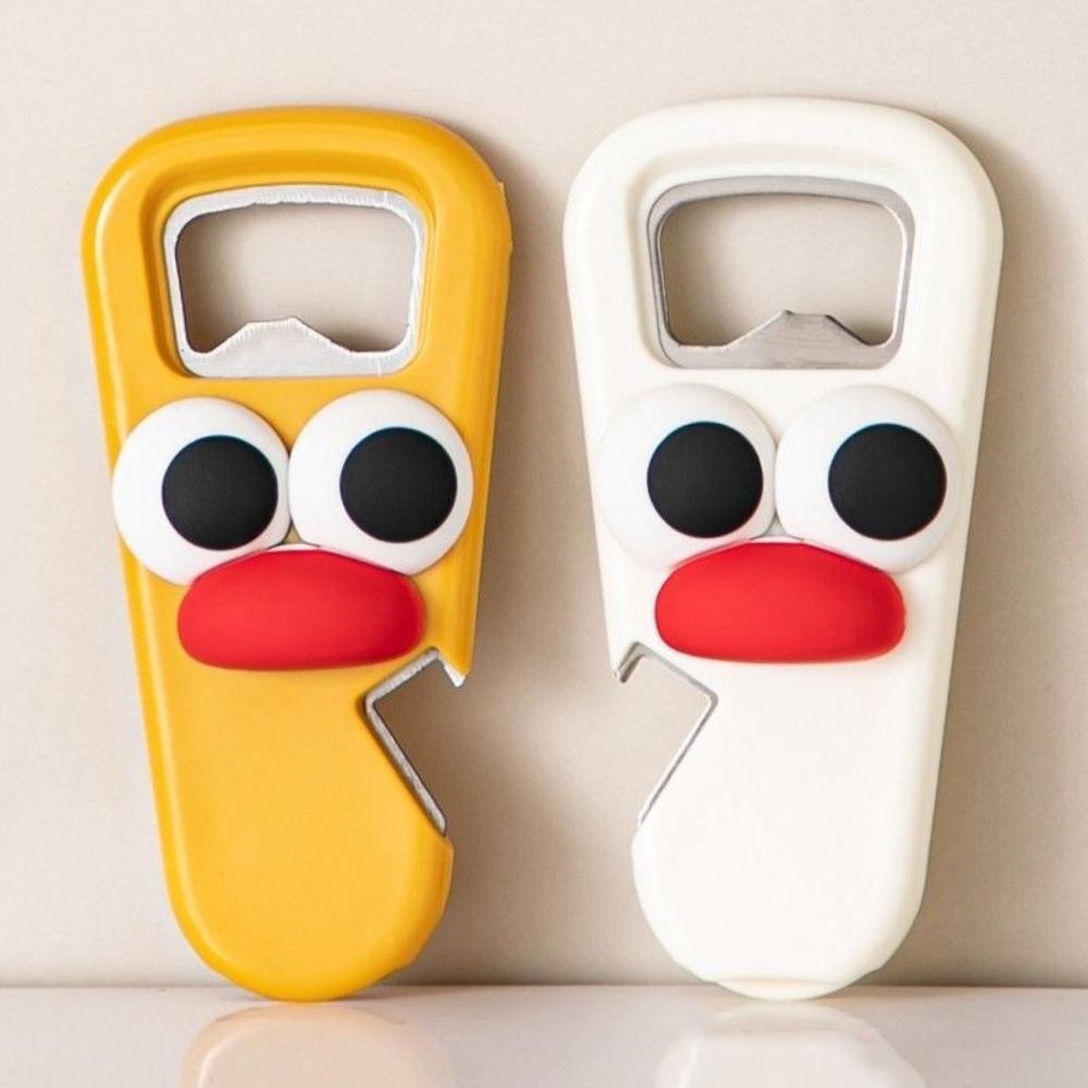 2Pcs/Set Portable Wine Bottle Opener Cartoon Canning Lids Opening Tool Bottle Opener  Restaurants