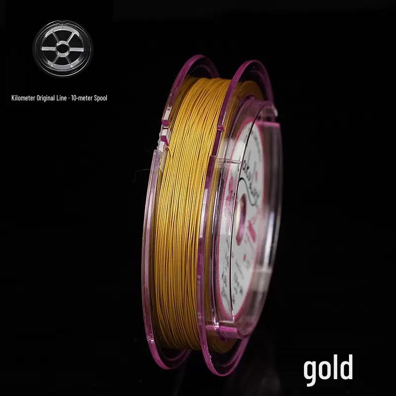 10m Japanese Gold Thread Steel Wire for DIY Jewelry & Beading