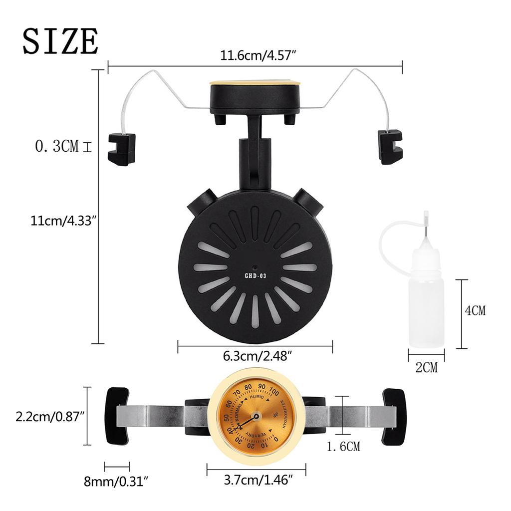 Portable Soundhole Guitar Humidifier with Hygrometer Accurate Test Acoustic Classical Guitar Ukulele Repair Tool