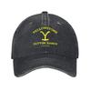 Yellowstone Dutton Ranch Nadruk Graficzny Czapka z Daszkiem Retro Zniszczona Wypłukana Czapka Unisex Letnia Outdoor Daszki Przeciwsłoneczne Czapki Snapback