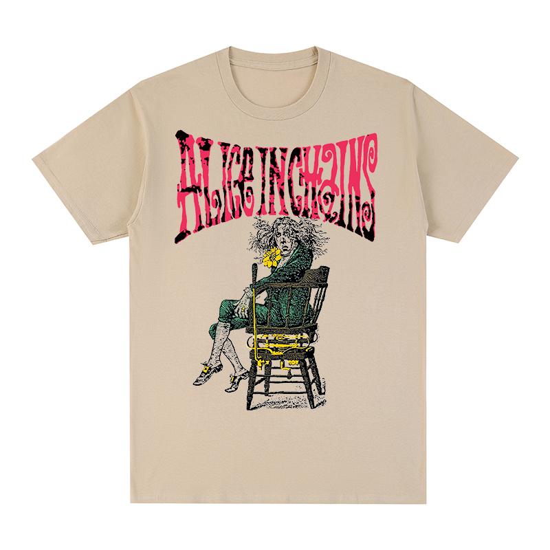 Rock Band ALICE IN CHAINS Vintage tshirt Comfortable Cotton Men T shirt New TEE TSHIRT Womens tops