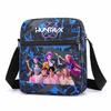 KPOP Oxford Cloth Print Crossbody Lunch Bag for Students Casual Shoulder Bag with Cartoon Design