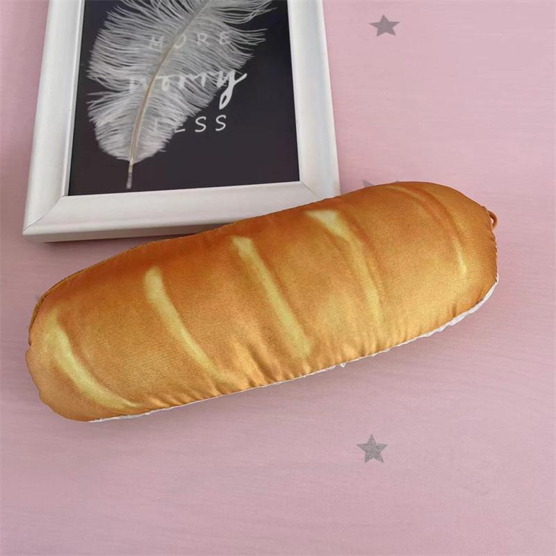 

Simulation Pen Bread Bag Simple Student Toast Stationery Bag Glasses Storage Brown
