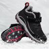 Women Winter Velvet Snow Boots Casual Lace Up Warm Outdoor Cotton Shoes Large Thick Anti Slip Sport Shoe 35-45