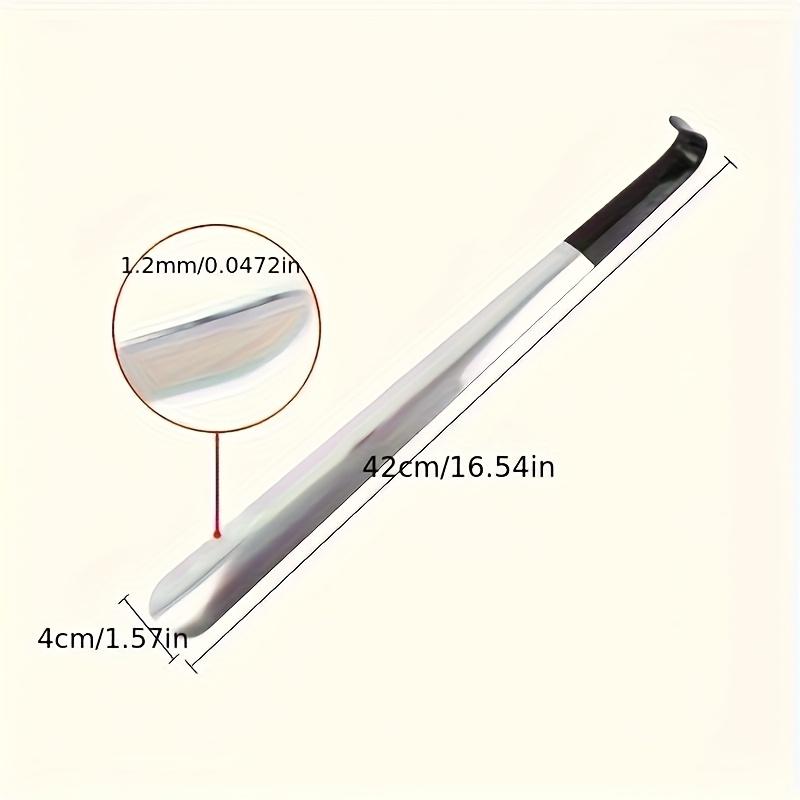 Stainless steel shoehorn, shoe lift, no bending shoe wearer, shoehorn.