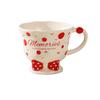 Girls' High looking Bow Ceramic Mug Girl's Heart Home Breakfast Milk Cup Goblet Souvenir