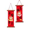 1 Pair Red New Year Wall Pendant Traditional Fu Character Ornament  Spring Festival Supplies