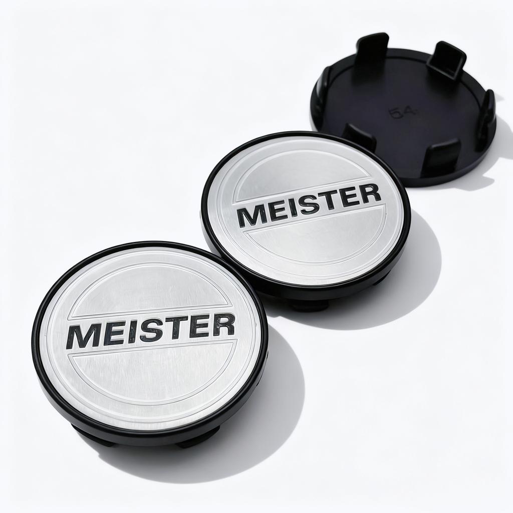 4pcs JDM W Work MEISTER Logo Emblem Car Wheel Center Caps 54MM Clips 49MM Wheels Hub Dust Cap Rim Hubcaps Cover Car Accessories