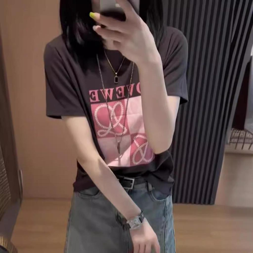 Stylish Slim Fit Pure Cotton Round Neck T-Shirt, Long-Sleeved, New Summer Print