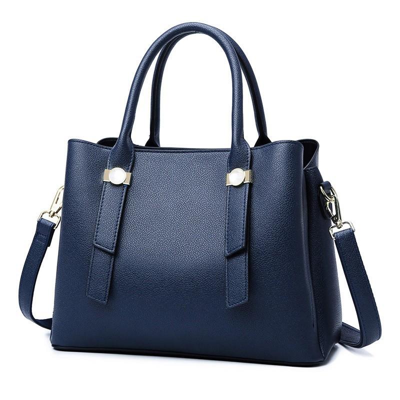 

Handbag Fashion Temperament Women s Bag Versatile Large Capacity Tote Bag High-end Work Commuting Shoulder Bag синій