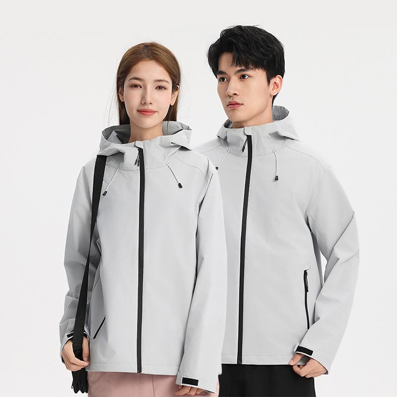Single-layer Jacket 25 Spring Windproof and Waterproof Lightweight Jacket Work Clothes Printed Logo