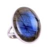 Natural Labradorite Gemstone 925 Solid Sterling Silver Jewelry Ring Size 7 a3u40