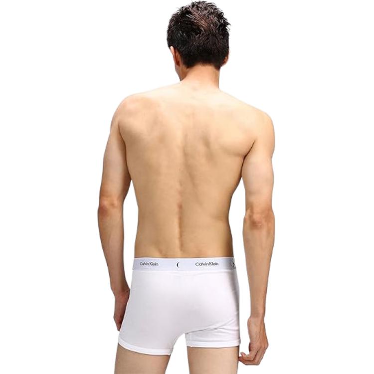 Calvin Klein One Gravity Band SS23 Waist Logo Jacquard Boxer Shorts Men underwear White NB3307-100