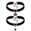 Choker Necklace Women'S Short Collarbone Chain Collar Women'S Neckband Neck Jewelry Sexy Black Wide Edge Necklace