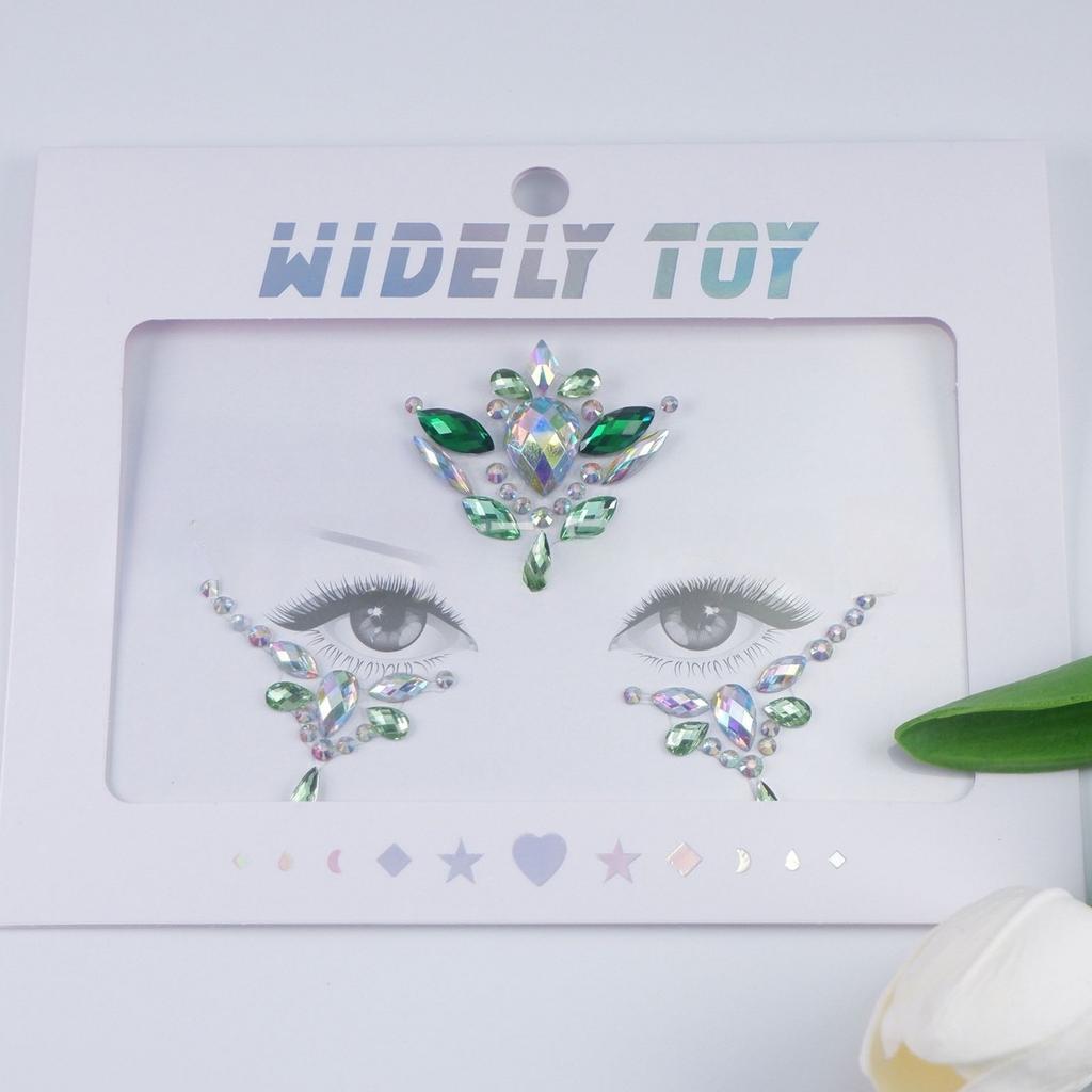 Crystal Tattoo Sticker Glitter Eyeliner Eyebrow Makeup Face Eyes Diamond Temporary Tattoo Rock Rhinestone 3D Eyeliner Stickers