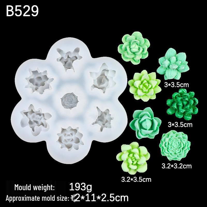Aroma Candle and Chocolate 3D Rose Peony Silicone Mold for DIY Car Freshener
