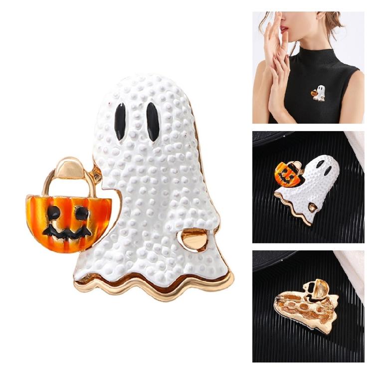 Festlicher Kürbiskopf-Geister Anstecker Tragbares Kostümzubehör Geeignet für Verschiedene Halloween-Events