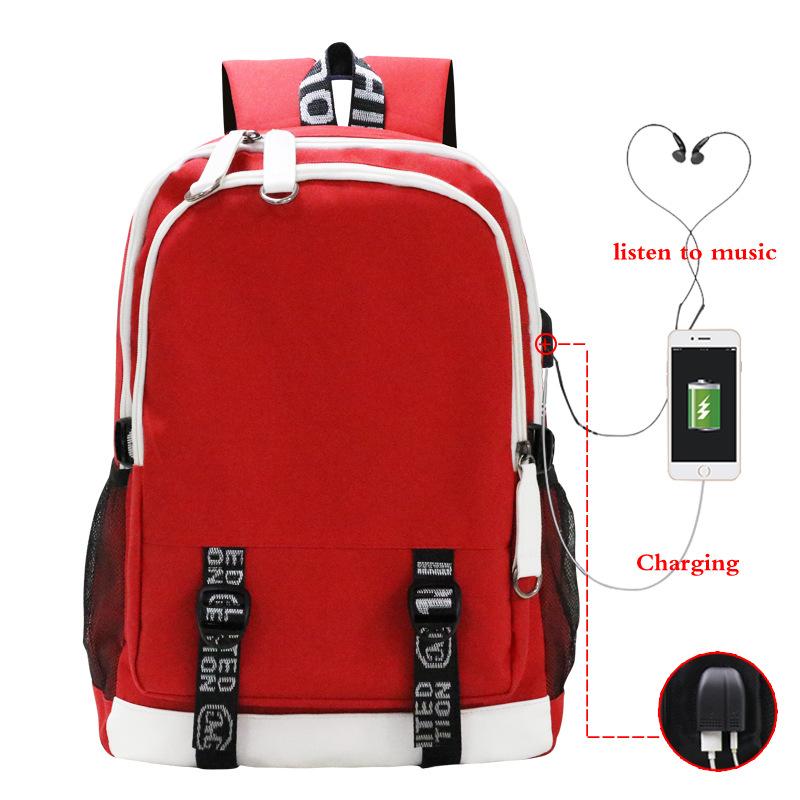 Blank USB Backpack Travel Backpack Student School Bag Outdoor Bag Support to customize/make