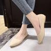 Fashion Wedding Bride Shoe Slip-on Women's Flat Shoes Pointed Toe Elegant Dress Beau Today Chic Point Comfortable Young Ladies Footwear