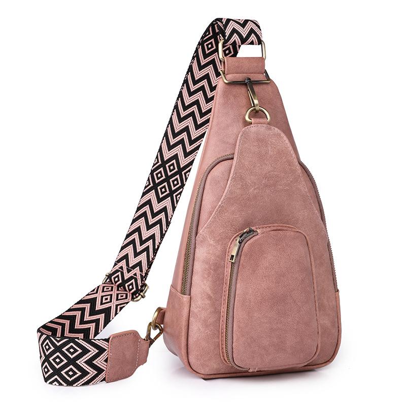 Soft Leather Chest Bag Vintage Fashion Women's Bags Crossbody Bag Backpack