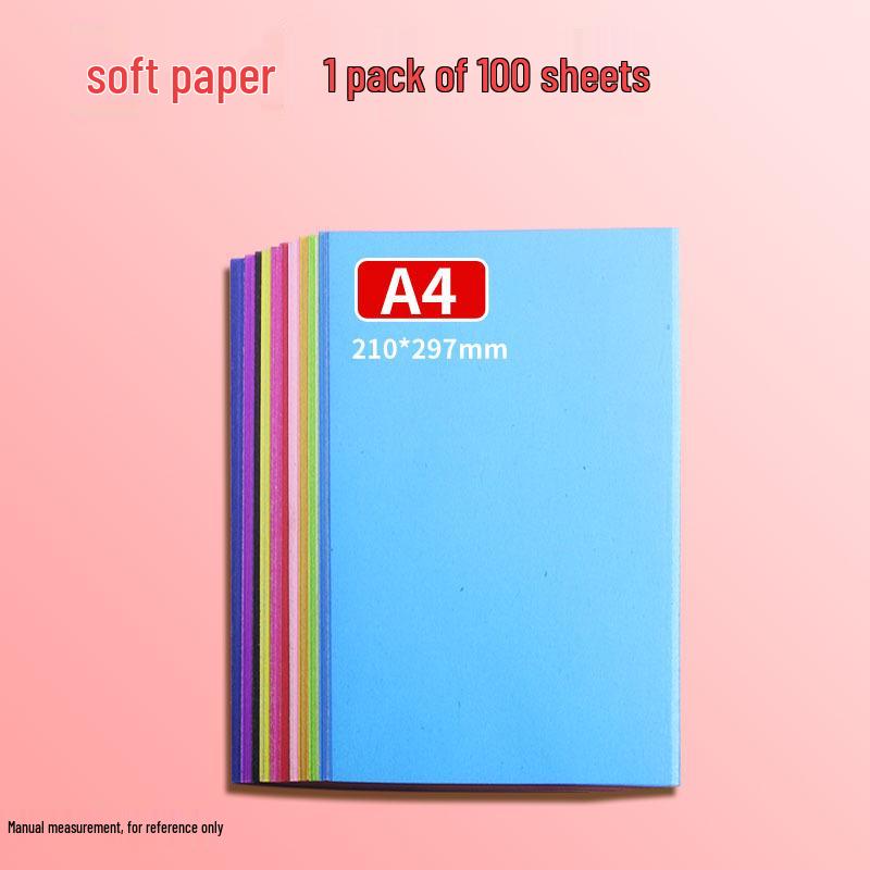 Free Shipping Colored Cardstock: 10 Colors, Thick A4 Origami Paper for Kindergarten Crafts and Student Projects.