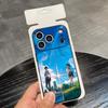 A-Anime Your N-Name Phone Case For IPhone 17 Air 16 E Pro Max 15 14 13 Mini 12 Pro 11 Max Plus Black Soft Shell