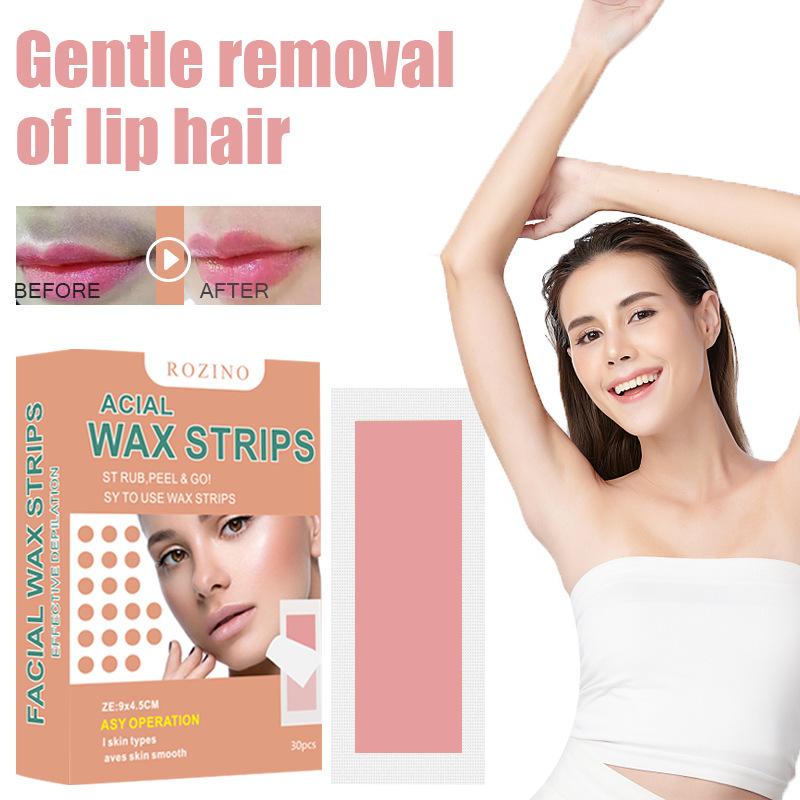 Vokspapir Vokskrem Leppehår Ansikt Armhule Ben Skånsom Rive Voksing Voks