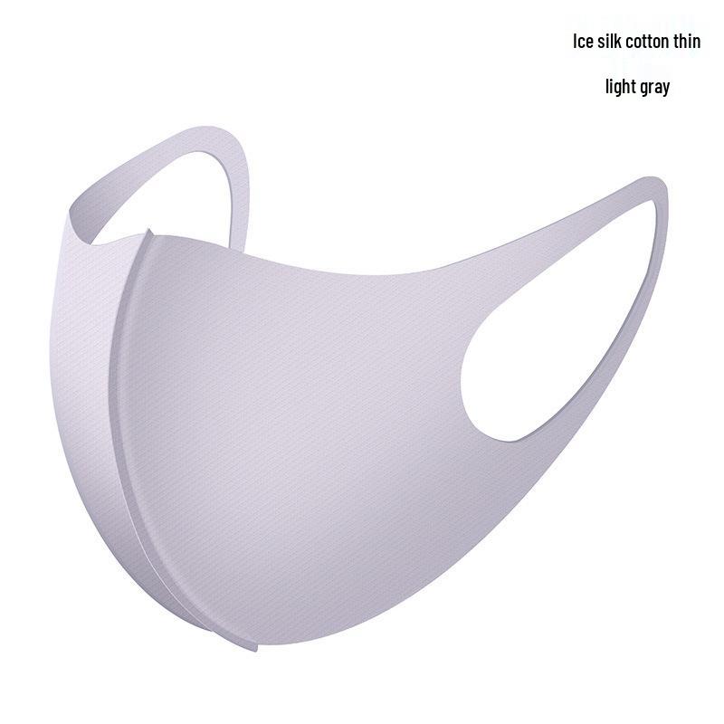 Summer 3D Ice Silk Cycling Mask, Breathable & Fashionable Black for Women