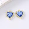 5pcs Elegant Crystal CZ Love Heart Charms Pendants for Necklace Earrings Bracelet DIY Jewelry Making Accessories Supplies