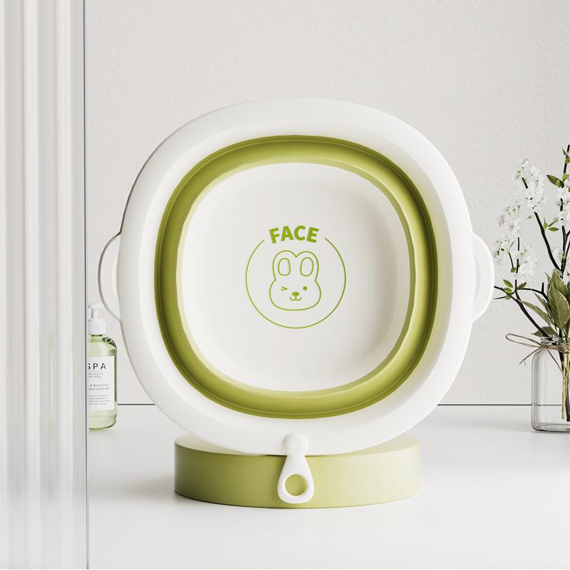 

Portable Children s Silicone Folding Washbasin Baby Butt Wash Basin Thickened Wholesale with Hanging Foot Design for Easy Storag