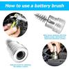 Mandark 2PCS Car Battery Terminal Cleaning Brush, Metal Vehicle Battery Post Cleaner Bristle Tool, Derusting Auto Battery Washer Brush Accessories,