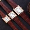 All-steel small tank quartz waterproof belt watch, square ultra-thin men's watch and women's watch
