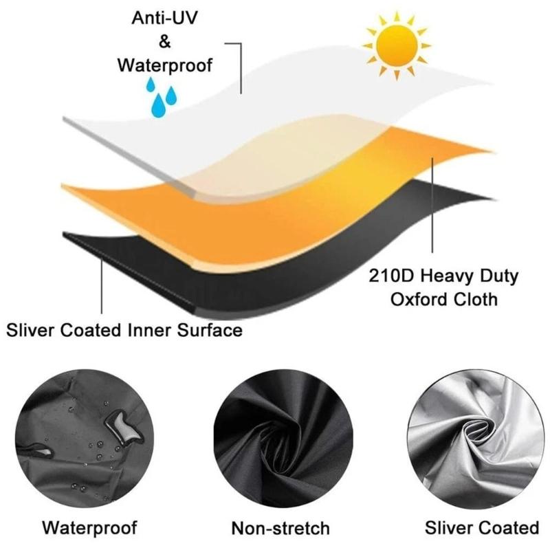 Windproof Walk Behind Mower Weather Shield UV Protection Rainproof Dustproof Cover Universal Design For Year Round Use