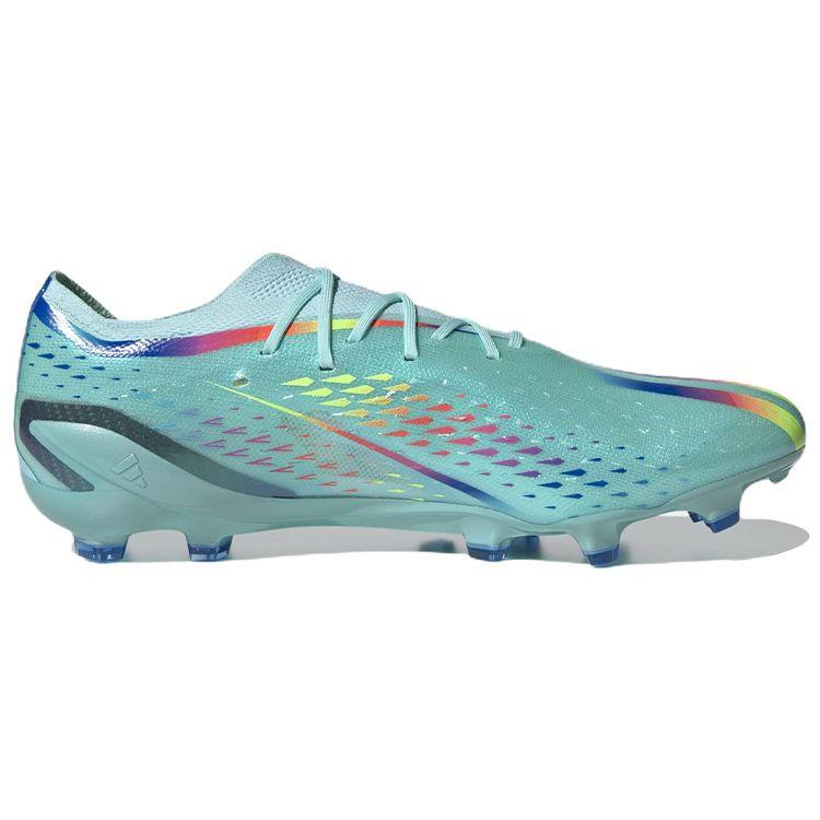Adidas X Speedportal.1 AG Al Rihla Pack - Clear Aqua Men Sneakers Blue Solar-Red Power-Blue GW8424