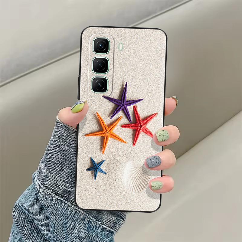 For Infinix Hot 50 5G Phone Case Heart Flower Soft Liquid Silicon Cover For Infinix Hot 50 Pro Plus Cases hot50 Protection Shell