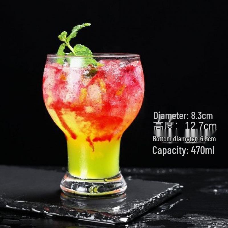 Large Capacity Waist-Slimming Crystal Beer Mug - Thickened Wheat Craft Glass for Household Use