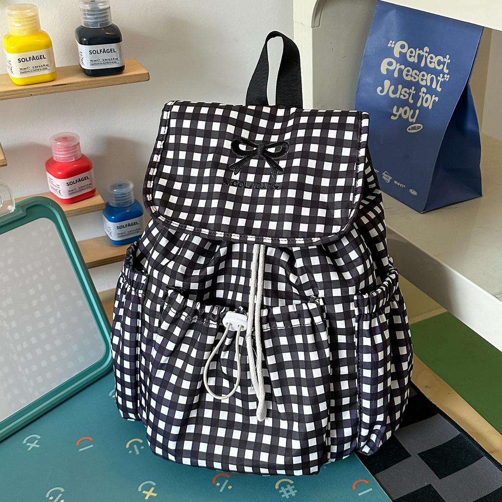 Schoolbag new spring lazy cute girl backpack primary school bag ins niche fashion lightweight shopping backpack
