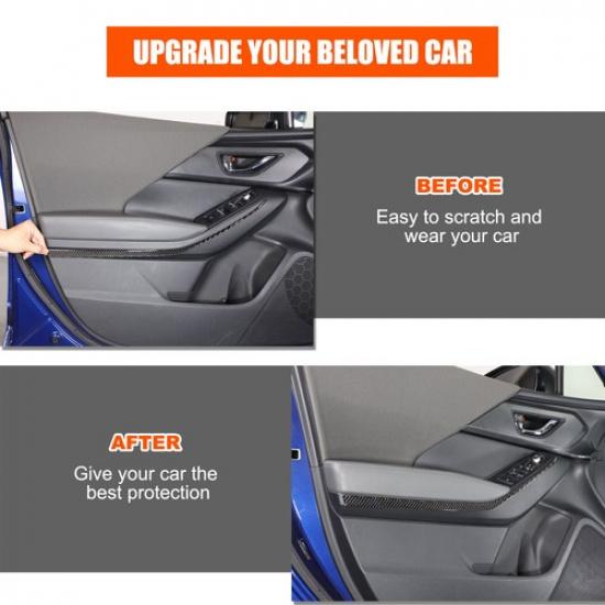 Carbon fiber Front Door Armrest Trim Sticker For Subaru Crosstrek -2024